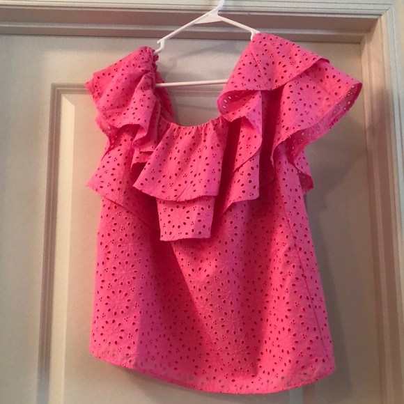 Lily Pulitzer Trixie Top in Raz Berry - Picture 1 of 1